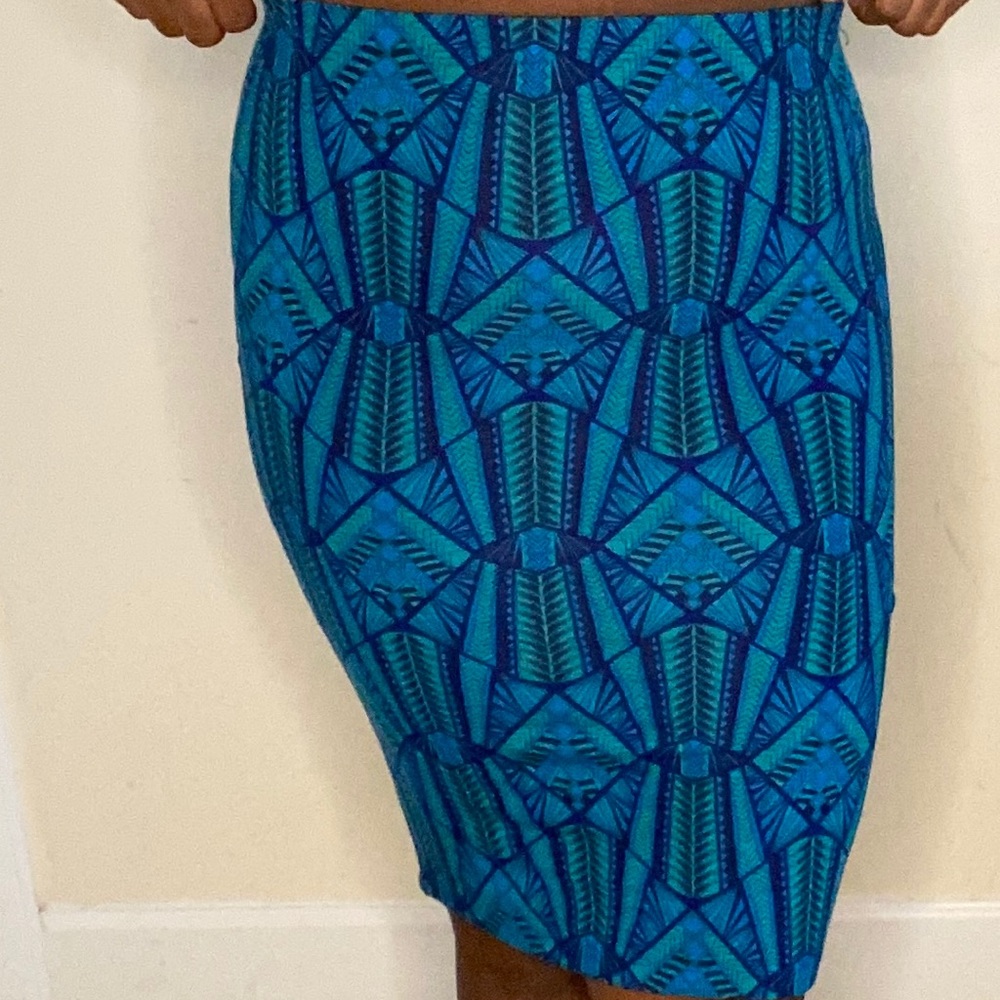 Forever 21 Tribal Print Midi Skirt